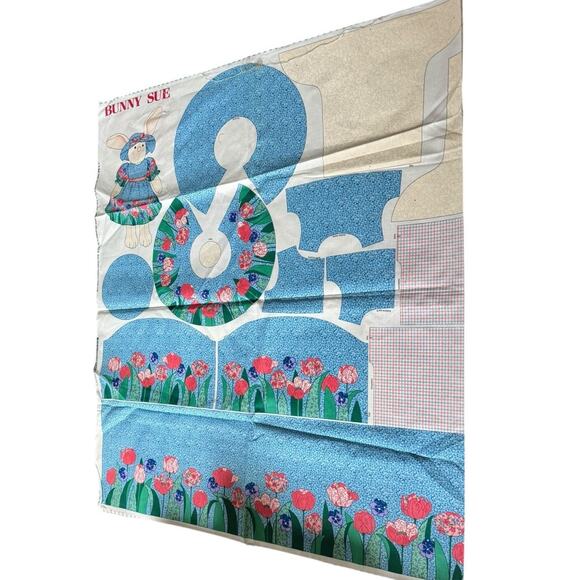 VTG Cranston VIP Bunny Sue Cut & Sew Fabric Panel Doll 23” Stuffed Animal Craft - Picture 2 of 5